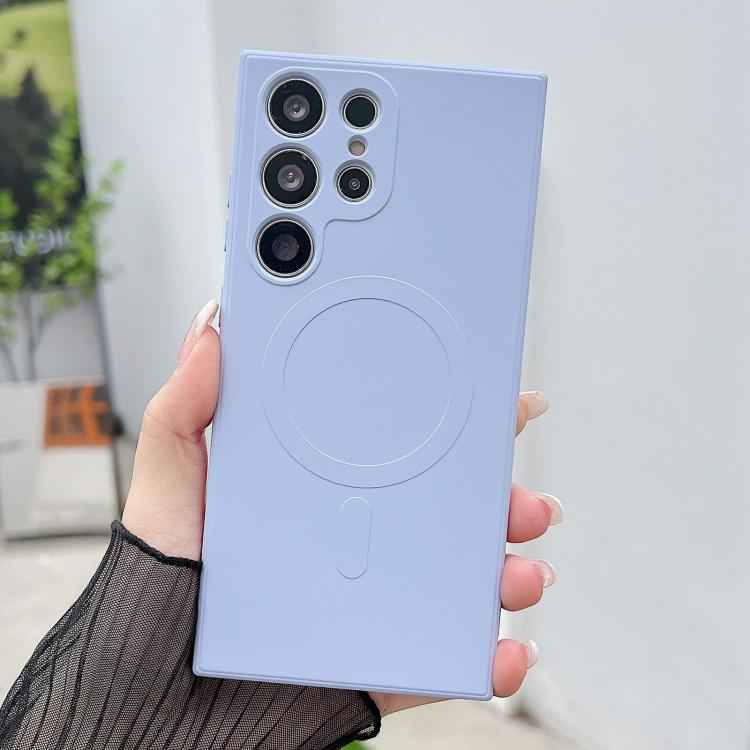 Solid Color Liquid Silicone MagSafe Magnetic Phone Case, For Samsung Galaxy S26+ 5G, For Samsung Galaxy S26 Ultra 5G, For Samsung Galaxy S26 5G, For Samsung Galaxy S25 Edge 5G