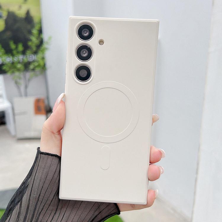 Solid Color Liquid Silicone MagSafe Magnetic Phone Case, For Samsung Galaxy S26+ 5G, For Samsung Galaxy S26 Ultra 5G, For Samsung Galaxy S26 5G, For Samsung Galaxy S25 Edge 5G