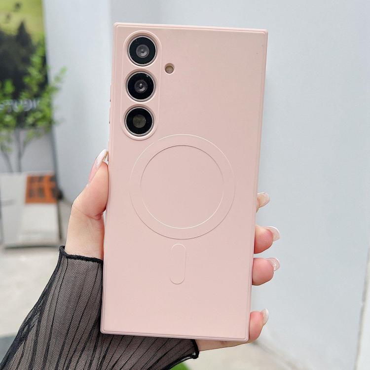 Solid Color Liquid Silicone MagSafe Magnetic Phone Case, For Samsung Galaxy S26+ 5G, For Samsung Galaxy S26 Ultra 5G, For Samsung Galaxy S26 5G, For Samsung Galaxy S25 Edge 5G