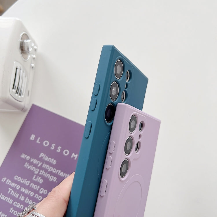 Solid Color Liquid Silicone MagSafe Magnetic Phone Case, For Samsung Galaxy S26+ 5G, For Samsung Galaxy S26 Ultra 5G, For Samsung Galaxy S26 5G, For Samsung Galaxy S25 Edge 5G