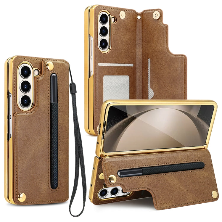 VIETAO Film Integrated Folding Holder Flip PU Phone Case