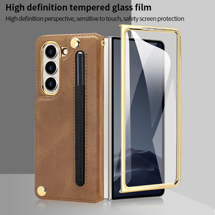 VIETAO Film Integrated Folding Holder Flip PU Phone Case