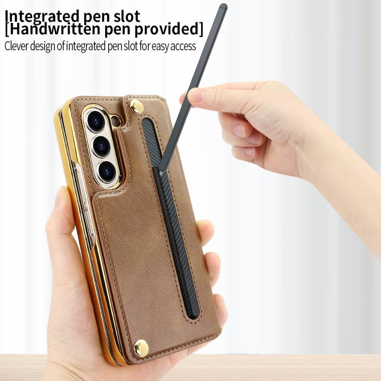 VIETAO Film Integrated Folding Holder Flip PU Phone Case