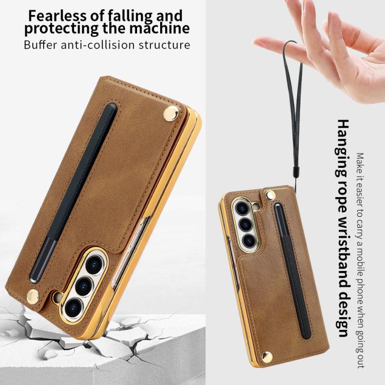 VIETAO Film Integrated Folding Holder Flip PU Phone Case
