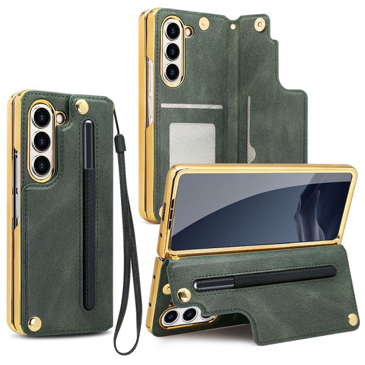 VIETAO Film Integrated Folding Holder Flip PU Phone Case