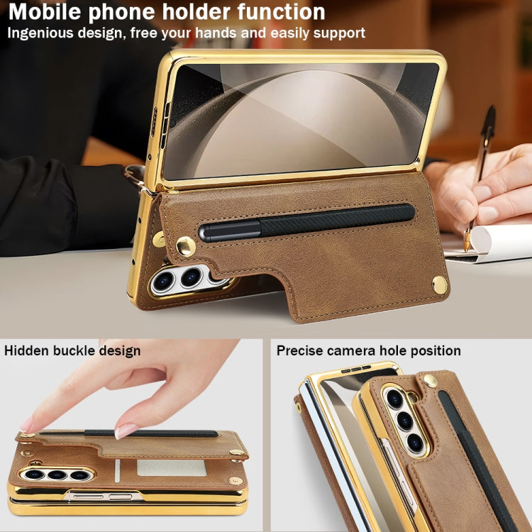 VIETAO Film Integrated Folding Holder Flip PU Phone Case