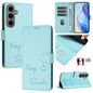 Smile Embossing RFID Leather Phone Case, For Samsung Galaxy S25 Ultra 5G, For Samsung Galaxy S24 FE 5G, For Samsung Galaxy S24 Ultra 5G, For Samsung Galaxy S24+ 5G, For Samsung Galaxy S24 5G, For Samsung Galaxy S23 FE 5G, For Samsung Galaxy S23 Ultra 5...