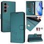 Smile Embossing RFID Leather Phone Case, For Samsung Galaxy S25 Ultra 5G, For Samsung Galaxy S24 FE 5G, For Samsung Galaxy S24 Ultra 5G, For Samsung Galaxy S24+ 5G, For Samsung Galaxy S24 5G, For Samsung Galaxy S23 FE 5G, For Samsung Galaxy S23 Ultra 5...