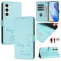 Smile Embossing RFID Leather Phone Case, For Samsung Galaxy S25 Ultra 5G, For Samsung Galaxy S24 FE 5G, For Samsung Galaxy S24 Ultra 5G, For Samsung Galaxy S24+ 5G, For Samsung Galaxy S24 5G, For Samsung Galaxy S23 FE 5G, For Samsung Galaxy S23 Ultra 5...
