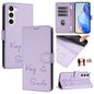 Smile Embossing RFID Leather Phone Case, For Samsung Galaxy S25 Ultra 5G, For Samsung Galaxy S24 FE 5G, For Samsung Galaxy S24 Ultra 5G, For Samsung Galaxy S24+ 5G, For Samsung Galaxy S24 5G, For Samsung Galaxy S23 FE 5G, For Samsung Galaxy S23 Ultra 5...