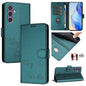 Smile Embossing RFID Leather Phone Case, For Samsung Galaxy S25 Ultra 5G, For Samsung Galaxy S24 FE 5G, For Samsung Galaxy S24 Ultra 5G, For Samsung Galaxy S24+ 5G, For Samsung Galaxy S24 5G, For Samsung Galaxy S23 FE 5G, For Samsung Galaxy S23 Ultra 5...