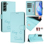 Smile Embossing RFID Leather Phone Case, For Samsung Galaxy S23 5G, For Samsung Galaxy S20 FE 2022 / 5G / 4G, For Samsung Galaxy S22 Ultra 5G, For Samsung Galaxy S22+ 5G, For Samsung Galaxy S22 5G, For Samsung Galaxy S21 FE 5G, For Samsung Galaxy S21 5...