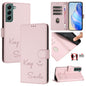 Smile Embossing RFID Leather Phone Case, For Samsung Galaxy S23 5G, For Samsung Galaxy S20 FE 2022 / 5G / 4G, For Samsung Galaxy S22 Ultra 5G, For Samsung Galaxy S22+ 5G, For Samsung Galaxy S22 5G, For Samsung Galaxy S21 FE 5G, For Samsung Galaxy S21 5...