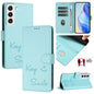 Smile Embossing RFID Leather Phone Case, For Samsung Galaxy S23 5G, For Samsung Galaxy S20 FE 2022 / 5G / 4G, For Samsung Galaxy S22 Ultra 5G, For Samsung Galaxy S22+ 5G, For Samsung Galaxy S22 5G, For Samsung Galaxy S21 FE 5G, For Samsung Galaxy S21 5...