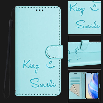 Smile Embossing RFID Leather Phone Case, For Samsung Galaxy S21 Ultra 5G