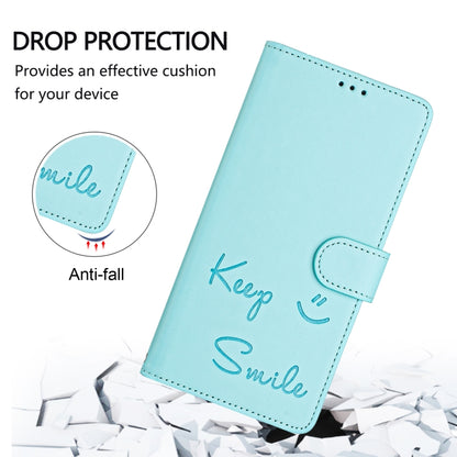 Smile Embossing RFID Leather Phone Case, For Samsung Galaxy S21 Ultra 5G