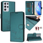 Smile Embossing RFID Leather Phone Case, For Samsung Galaxy S21 Ultra 5G