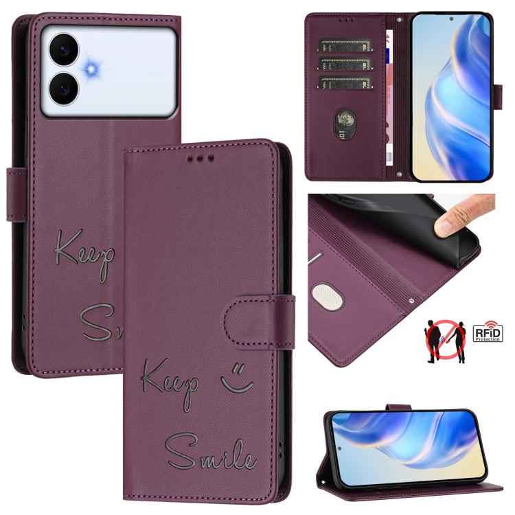 Smile Embossing RFID Leather Phone Case, For Samsung Galaxy S26+ 5G, For Samsung Galaxy S26 Edge 5G, For Samsung Galaxy S26 Ultra 5G, For Samsung Galaxy S26 5G, For Samsung Galaxy S25 Edge 5G, For Samsung Galaxy S25 5G, For Samsung Galaxy S25+ 5G      ...