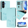 Smile Embossing RFID Leather Phone Case, For Galaxy S26 FE 5G 5G, For Samsung Galaxy S26+ 5G, For Samsung Galaxy S26 Edge 5G, For Samsung Galaxy S26 Ultra 5G, For Samsung Galaxy S26 5G, For Samsung Galaxy S25 Edge 5G, For Samsung Galaxy S25 5G         ...