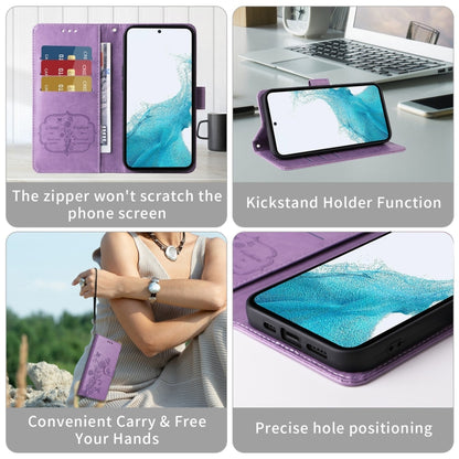 Embossed Butterfly Flowers Leather Phone Case, For Galaxy S20+