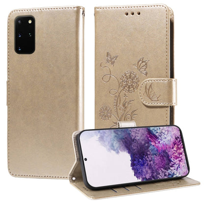 Embossed Butterfly Flowers Leather Phone Case, For Galaxy S20+