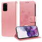 Embossed Butterfly Flowers Leather Phone Case, For Galaxy S20+