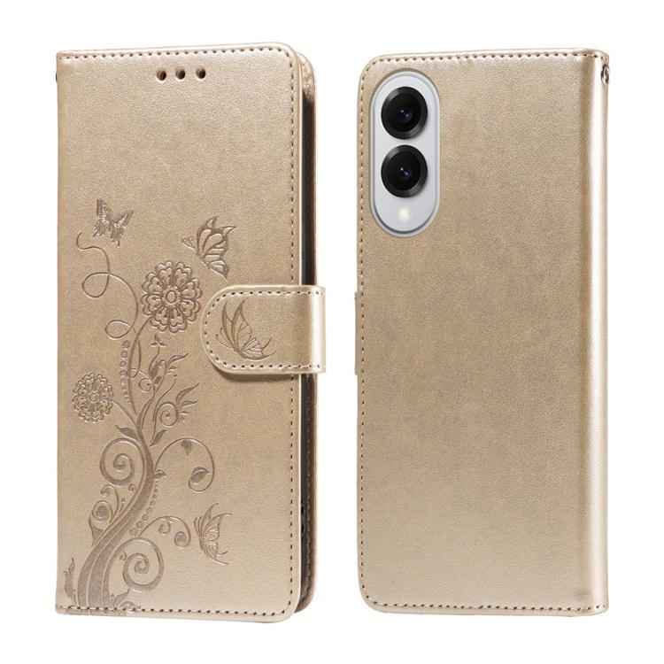 Embossed Butterfly Flowers Leather Phone Case, For Samsung Galaxy S26+ 5G, For Samsung Galaxy S26 Edge 5G, For Samsung Galaxy S26 Ultra 5G, For Samsung Galaxy S26 5G, For Samsung Galaxy S25 Edge 5G, For Samsung Galaxy S25 5G, For Samsung Galaxy S25+ 5G...