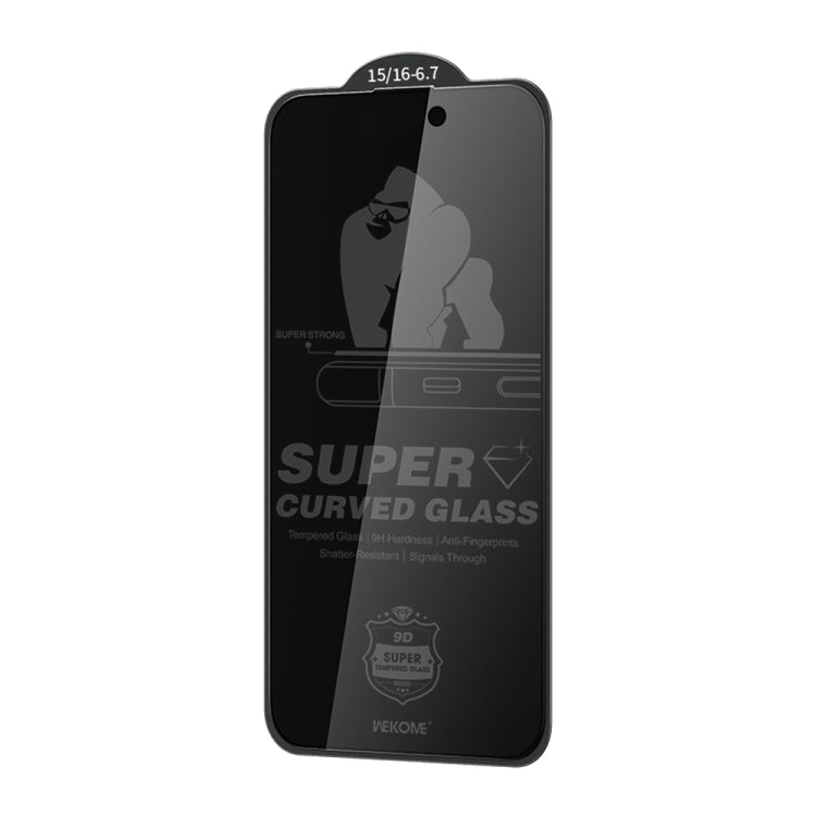 WK WTP-092 King Kong 6D Curved 28 Degree Privacy Tempered Glass Film