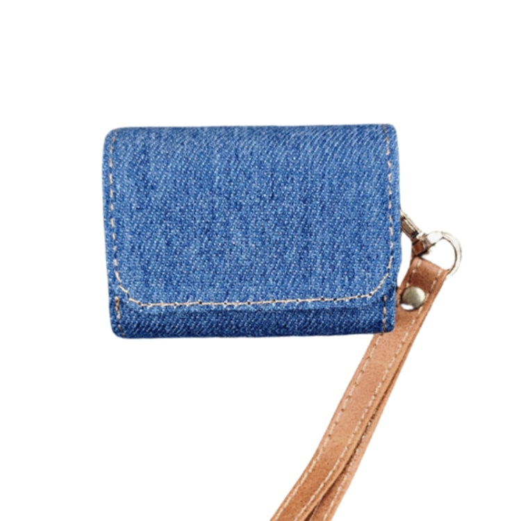 Cowboy Fabric Texture PU Headset Protective Bag