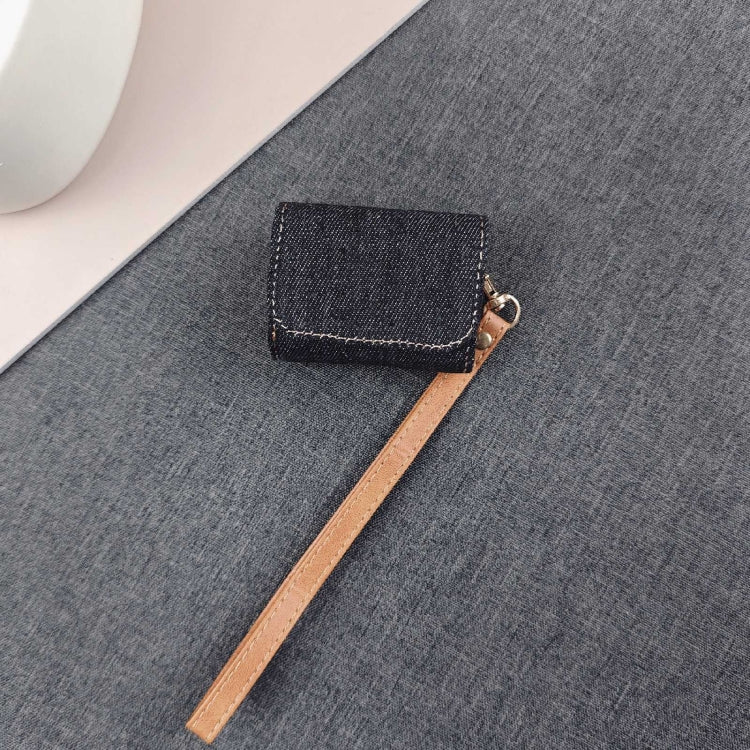 Cowboy Fabric Texture PU Headset Protective Bag