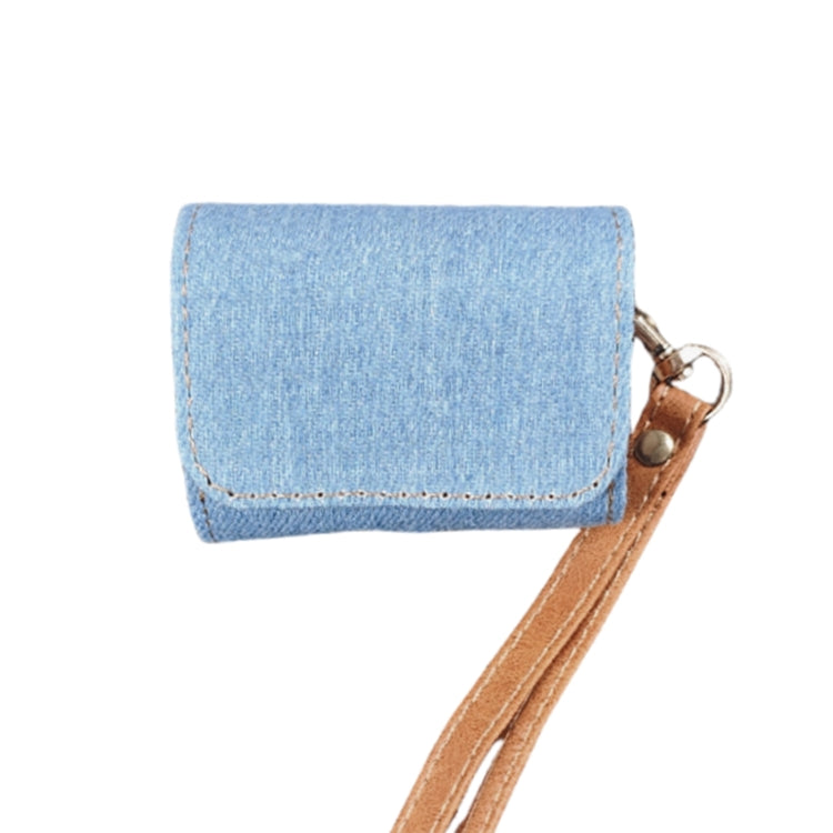 Cowboy Fabric Texture PU Headset Protective Bag