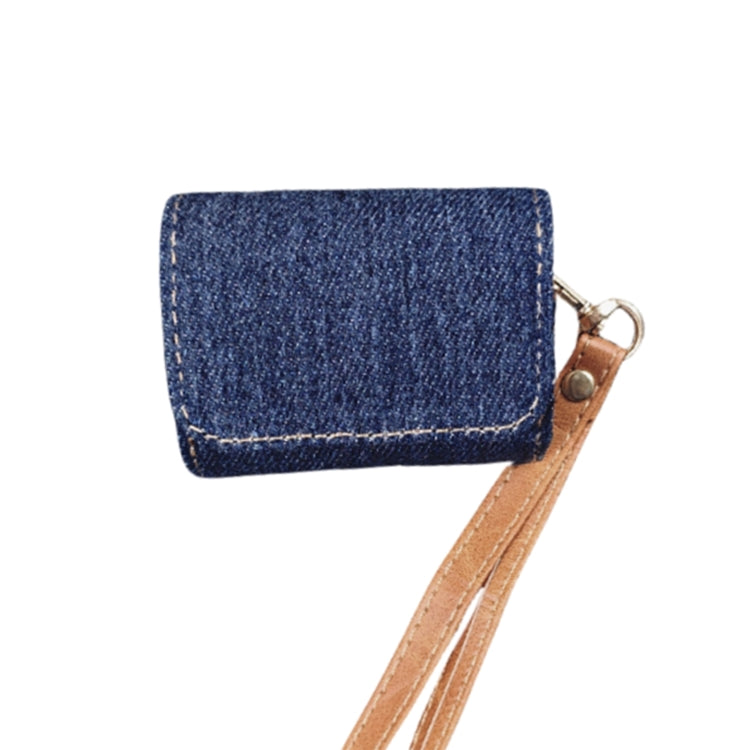 Cowboy Fabric Texture PU Headset Protective Bag