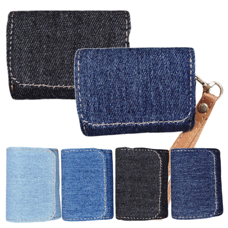 Cowboy Fabric Texture PU Headset Protective Bag