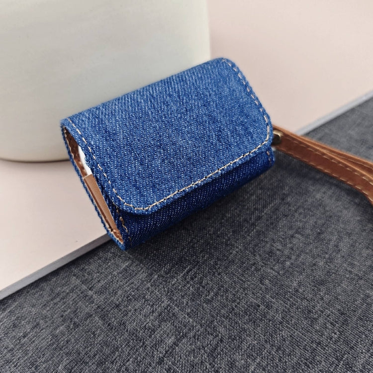 Cowboy Fabric Texture PU Headset Protective Bag