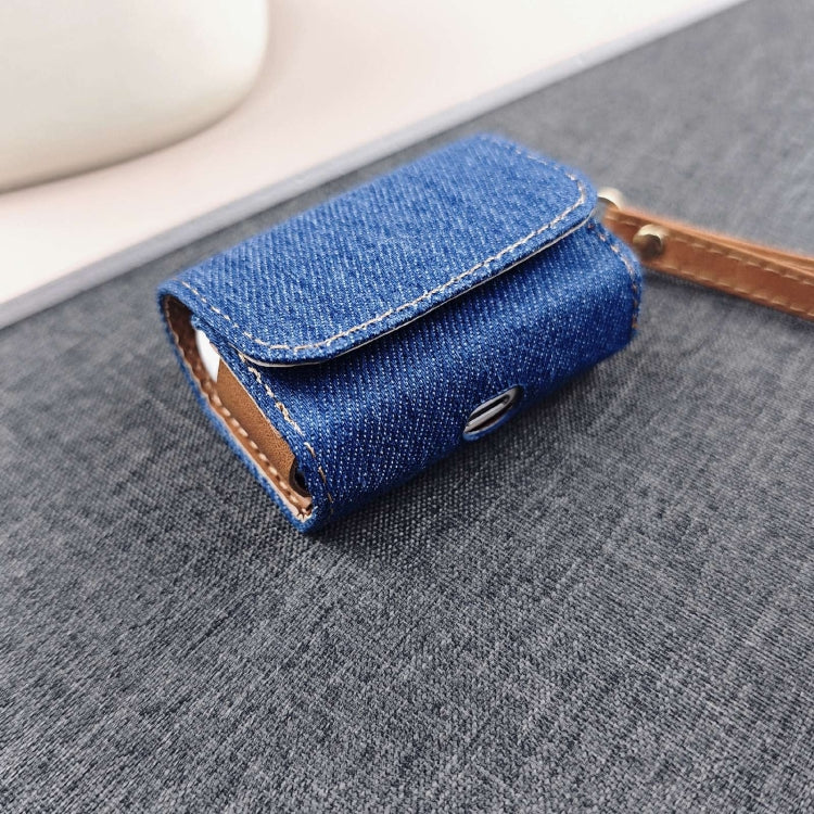 Cowboy Fabric Texture PU Headset Protective Bag