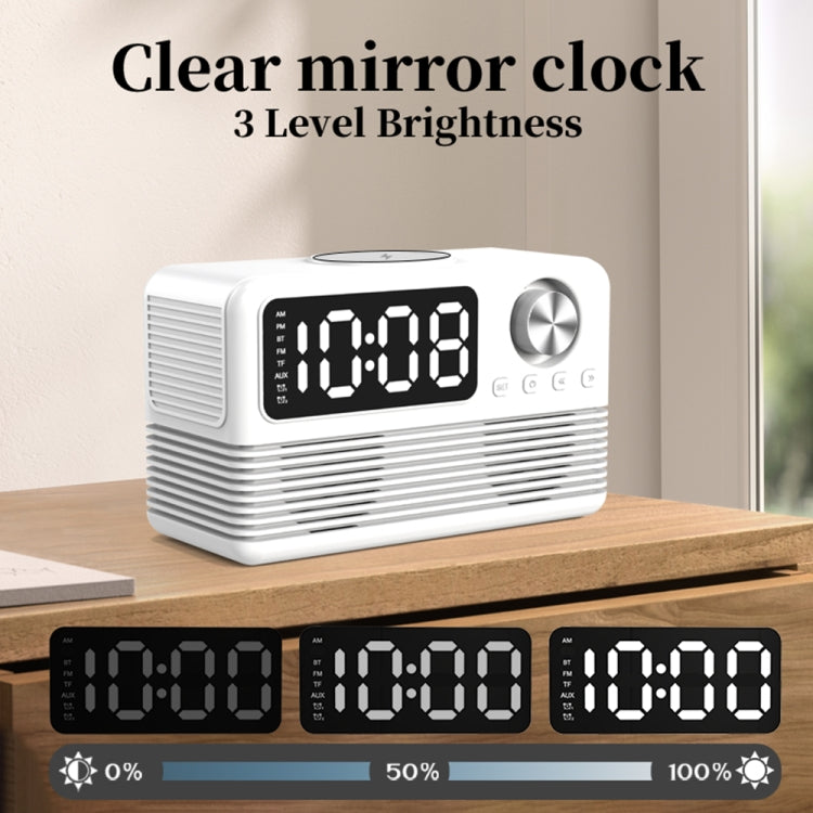 BT509 LED Bluetooth 5.3 Speaker Alarm Clock Music Display Radio