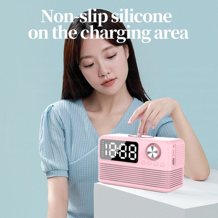 BT509 LED Bluetooth 5.3 Speaker Alarm Clock Music Display Radio