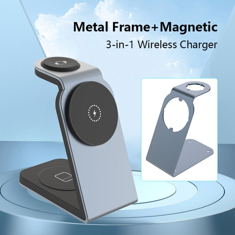 SW18 3 in 1 Metal Magnetic Wireless Charger