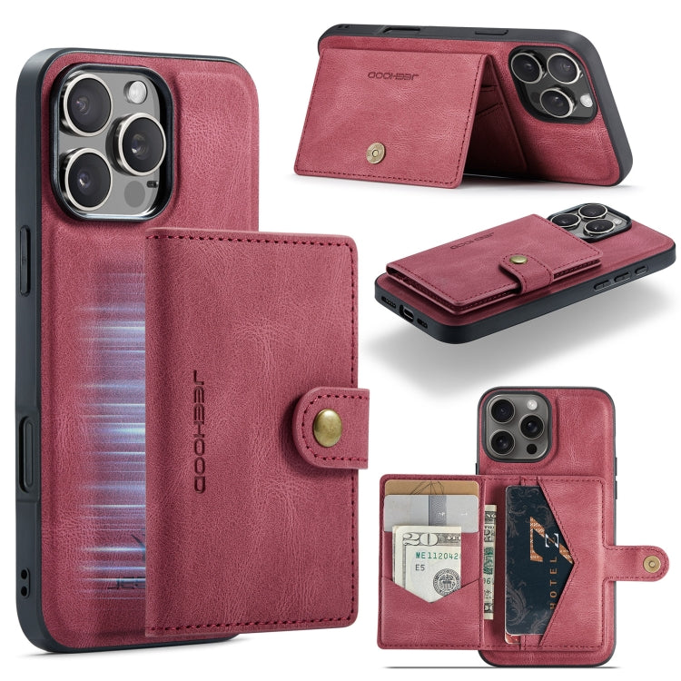 JEEHOOD J01 Retro Magnetic Detachable Wallet Phone Case