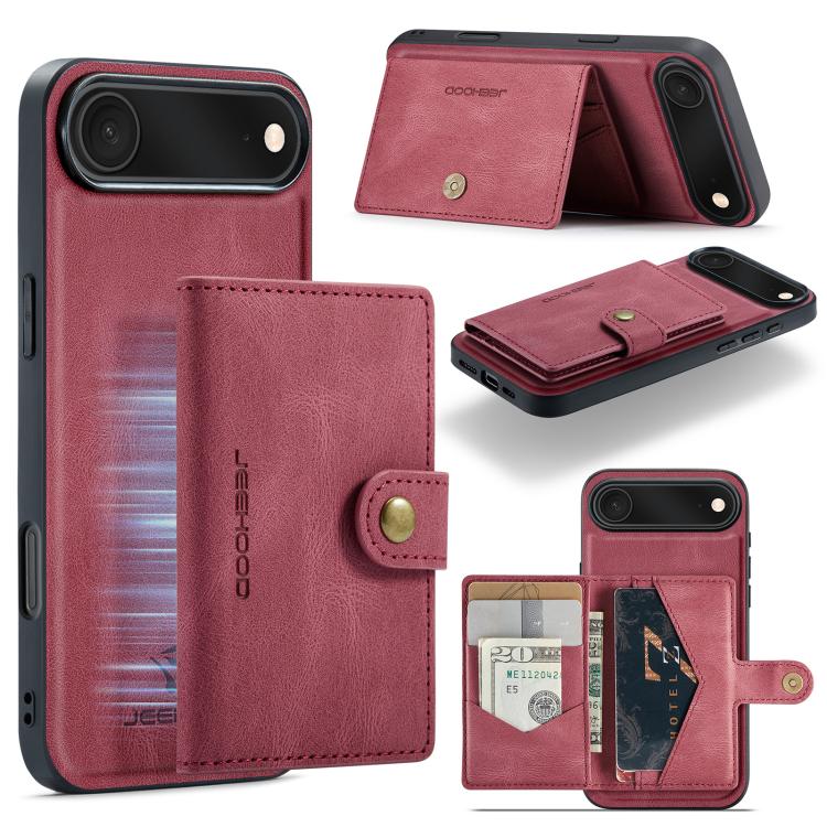 JEEHOOD J01 Retro Magnetic Detachable Wallet Phone Case