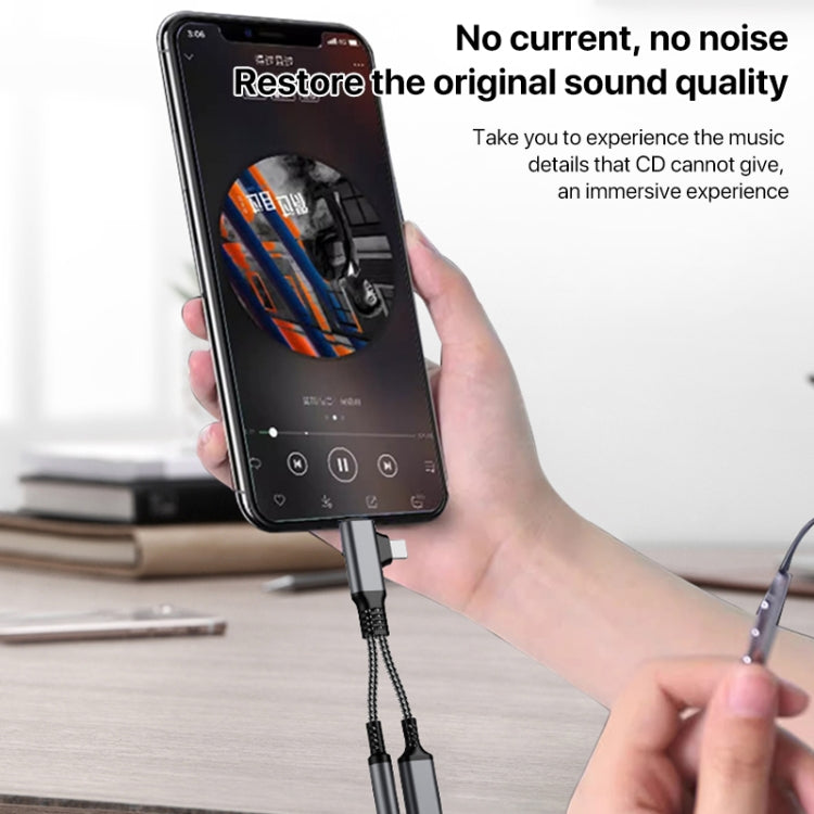 4 in 1 USB-C / Type-C, 8 Pin to 3.5mm, USB-C / Type-C Audio Adapter Cable