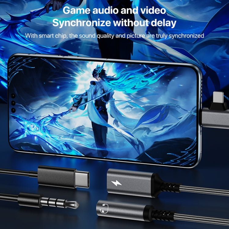 4 in 1 USB-C / Type-C, 8 Pin to 3.5mm, USB-C / Type-C Audio Adapter Cable