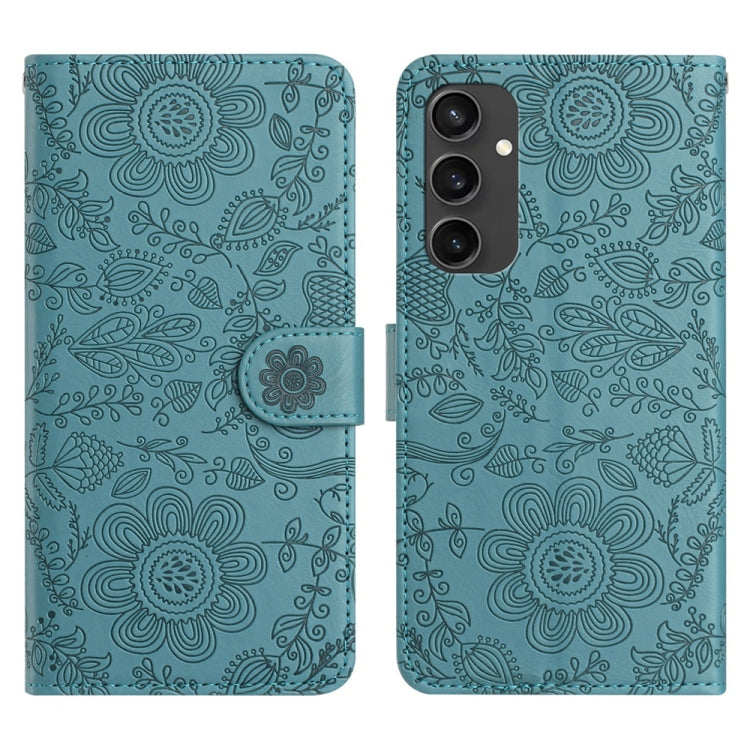 Floral Embossed Pattern Leather Phone Case, For Samsung Galaxy S24 FE 5G, For Samsung Galaxy S24 Ultra 5G, For Samsung Galaxy S24+ 5G, For Samsung Galaxy S24 5G, For Samsung Galaxy S23 FE 5G, For Samsung Galaxy S23 Ultra 5G, For Samsung Galaxy S23+ 5G ...