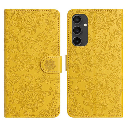 Floral Embossed Pattern Leather Phone Case, For Samsung Galaxy S24 FE 5G, For Samsung Galaxy S24 Ultra 5G, For Samsung Galaxy S24+ 5G, For Samsung Galaxy S24 5G, For Samsung Galaxy S23 FE 5G, For Samsung Galaxy S23 Ultra 5G, For Samsung Galaxy S23+ 5G ...
