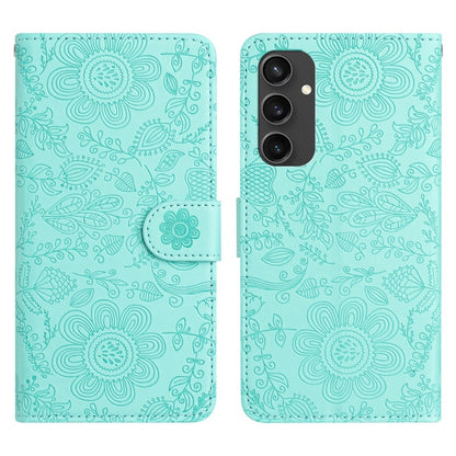 Floral Embossed Pattern Leather Phone Case, For Samsung Galaxy S24 FE 5G, For Samsung Galaxy S24 Ultra 5G, For Samsung Galaxy S24+ 5G, For Samsung Galaxy S24 5G, For Samsung Galaxy S23 FE 5G, For Samsung Galaxy S23 Ultra 5G, For Samsung Galaxy S23+ 5G ...