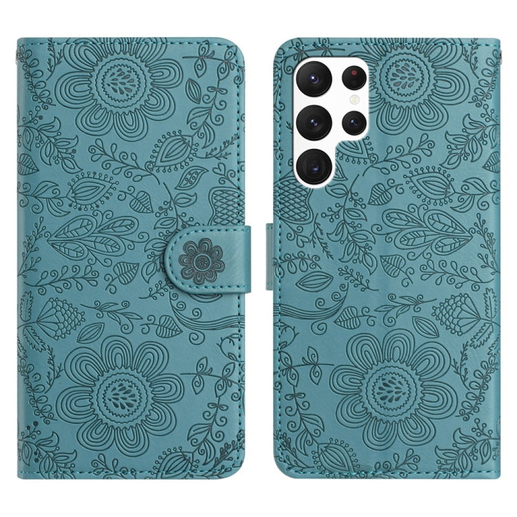 Floral Embossed Pattern Leather Phone Case, For Samsung Galaxy S24 FE 5G, For Samsung Galaxy S24 Ultra 5G, For Samsung Galaxy S24+ 5G, For Samsung Galaxy S24 5G, For Samsung Galaxy S23 FE 5G, For Samsung Galaxy S23 Ultra 5G, For Samsung Galaxy S23+ 5G ...