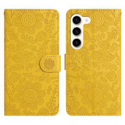 Floral Embossed Pattern Leather Phone Case, For Samsung Galaxy S24 FE 5G, For Samsung Galaxy S24 Ultra 5G, For Samsung Galaxy S24+ 5G, For Samsung Galaxy S24 5G, For Samsung Galaxy S23 FE 5G, For Samsung Galaxy S23 Ultra 5G, For Samsung Galaxy S23+ 5G ...