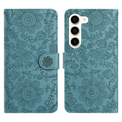 Floral Embossed Pattern Leather Phone Case, For Samsung Galaxy S24 FE 5G, For Samsung Galaxy S24 Ultra 5G, For Samsung Galaxy S24+ 5G, For Samsung Galaxy S24 5G, For Samsung Galaxy S23 FE 5G, For Samsung Galaxy S23 Ultra 5G, For Samsung Galaxy S23+ 5G ...
