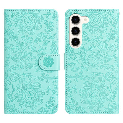 Floral Embossed Pattern Leather Phone Case, For Samsung Galaxy S24 FE 5G, For Samsung Galaxy S24 Ultra 5G, For Samsung Galaxy S24+ 5G, For Samsung Galaxy S24 5G, For Samsung Galaxy S23 FE 5G, For Samsung Galaxy S23 Ultra 5G, For Samsung Galaxy S23+ 5G ...