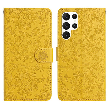 Floral Embossed Pattern Leather Phone Case, For Samsung Galaxy S24 FE 5G, For Samsung Galaxy S24 Ultra 5G, For Samsung Galaxy S24+ 5G, For Samsung Galaxy S24 5G, For Samsung Galaxy S23 FE 5G, For Samsung Galaxy S23 Ultra 5G, For Samsung Galaxy S23+ 5G ...